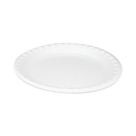 PACTIV Laminated Foam Dinnerware, Plate, 10.25 Dia, White, PK540 0TK10010000Y